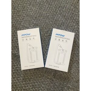 2x MPOW Waterproof Phone Bag Case Universal Model NEW Touch Friendly